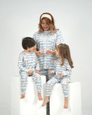 خرید لباس راحتی مادر و کودک جنس پنبه چاپ راه راه خرس مناسب سنین 1.5 تا 8 سال و free مناسب 36 تا 48