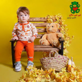 بلوز و شلوار نوزاد تا 3 سال تمام پنبه طرح گوزن