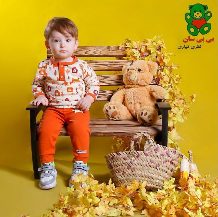 بلوز و شلوار نوزاد تا 3 سال تمام پنبه طرح گوزن