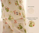 خرید آنلاین ست لباس راحتی بچگانه پنبه طرح آووکادو | سایز 6 ماه تا 4 سالگی | فروشگاه بیبی ست