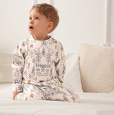 خرید ست لباس راحتی بچگانه پنبه طرح جشن کوهستان | سایز 6 ماه تا 4 سالگی | فروشگاه بیبی ست