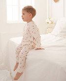 خرید ست لباس راحتی بچگانه پنبه طرح شاخه گل | سایز 6 ماه تا 4 سالگی | فروشگاه بیبی ست