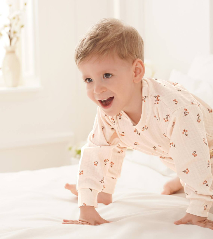 خرید ست لباس راحتی بچگانه پنبه طرح شاخه گل | سایز 6 ماه تا 4 سالگی | فروشگاه بیبی ست