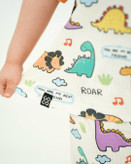 خرید لباس راحتی مادر و کودک جنس پنبه چاپ دایناسوری مناسب سنین 1.5 تا 8 سال و سایز free مناسب 36 تا 48