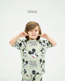 خرید لباس راحتی مادر و کودک جنس پنبه چاپ میکی مناسب سنین 1.5 تا 8 سال و سایز free مناسب 36 تا 48