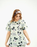 خرید لباس راحتی مادر و کودک جنس پنبه چاپ میکی مناسب سنین 1.5 تا 8 سال و سایز free مناسب 36 تا 48