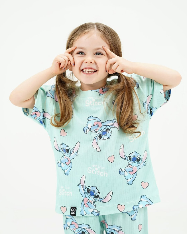 خرید لباس راحتی مادر و کودک جنس پنبه چاپ استیج 1 مناسب سنین 1.5 تا 8 سال و سایز free مناسب 36 تا 48