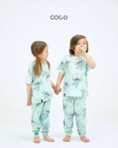 خرید لباس راحتی مادر و کودک جنس پنبه چاپ استیج 1 مناسب سنین 1.5 تا 8 سال و سایز free مناسب 36 تا 48