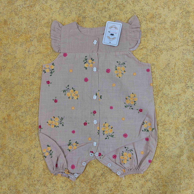 خرید رامپر پنبه دخترانه طرحهای متنوع از برند بی بی لایف مناسب سنین 6 الی 36 ماهگی