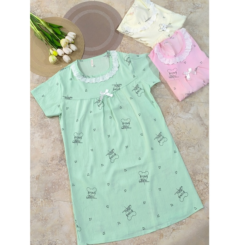 ساحلی نخی وارداتی جنس موسیلینی سایزفری مناسب 38تا46