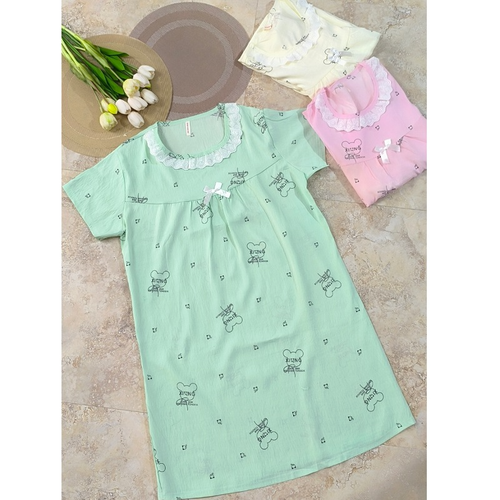 ساحلی نخی وارداتی جنس موسیلینی سایزفری مناسب 38تا46