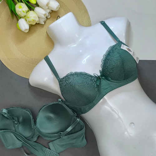 خرید اینترنتی سوتین زنانه اسفنجی فنردار رویه دانتل مناسب برای سایز 80 و 85 / فروشگاه پوشاک بی بی ست