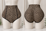 شورت پروتز دار پلنگی جنس کار توری در سه سایز