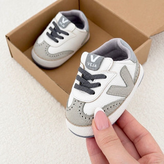 خرید اینترنتی پاپوش نوزادی کتونی ونس Vans veja طوسی نوزاد تا 18 ماهگی (10.5 تا 12.5 سانتیمتر)